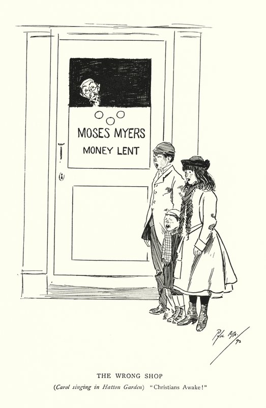 Den forkerte butik (litho) af Phil May