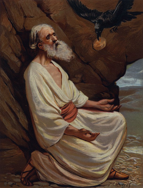 Elias fodret af ravne af Philip Richard Morris