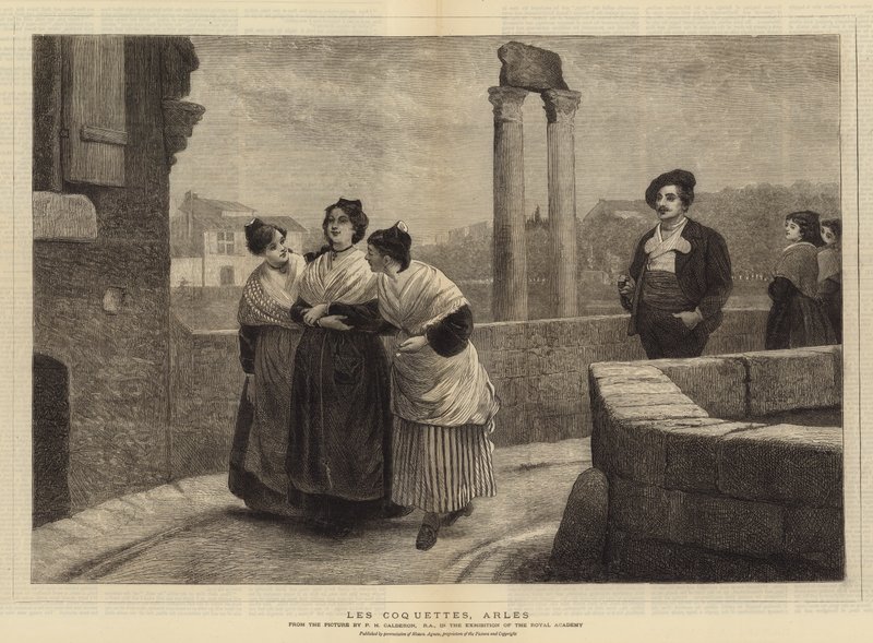 Les Coquettes, Arles af Philip Hermogenes Calderon