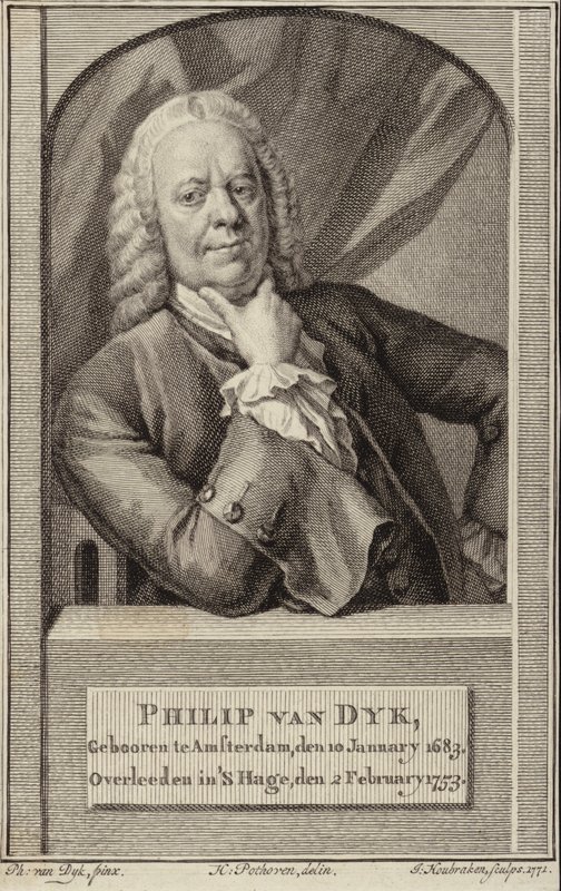 Portræt af Philip van Dyck af Philip van Dyck