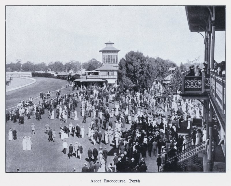 Ascot Racecourse, Perth (s/h-billede) af Photographer Australian