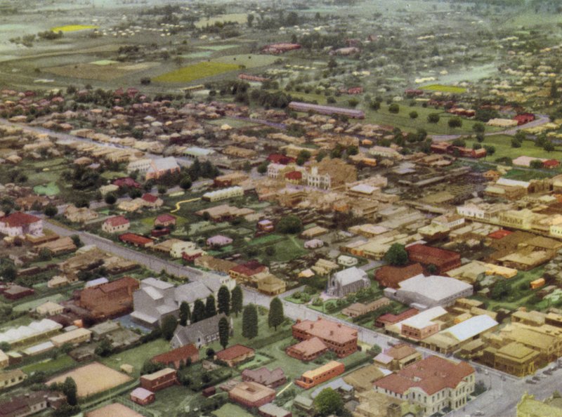 Queensland, Australien: Toowoomba fra luften (foto) af Photographer Australian