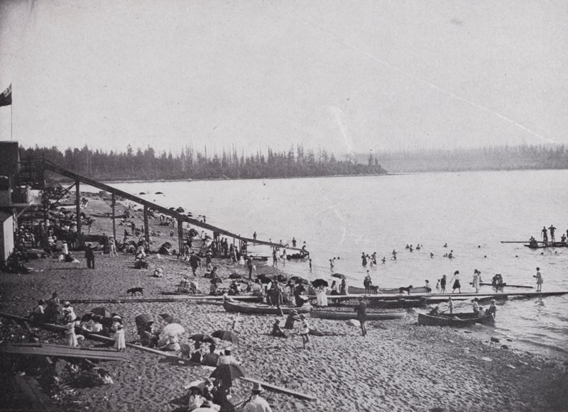 English Bay, Vancouver (s/h foto) af Photographer Canadian