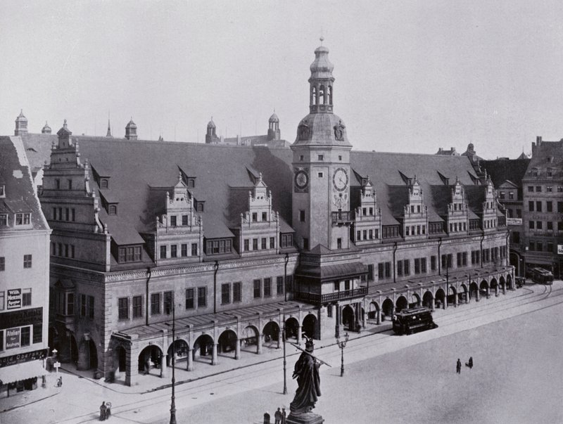 Leipzig: Det gamle rådhus (s/h foto) af Photographer German