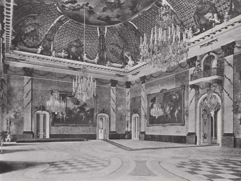 Potsdam, Neues Palais, Marble Hall (s/h foto) af Photographer German