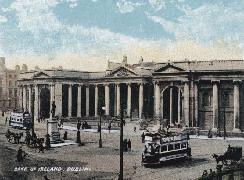 Bank of Ireland, Dublin (farvefoto) af Photographer Irish