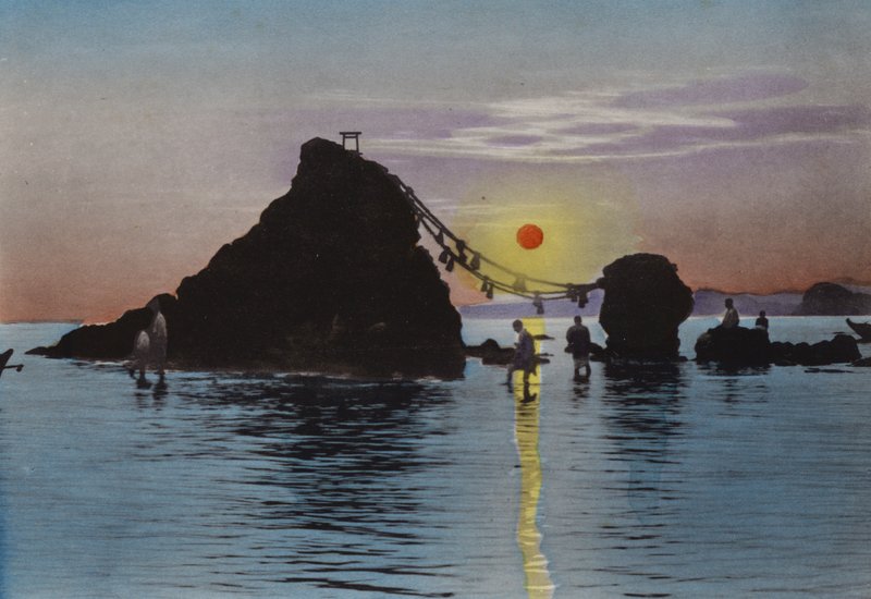 Japan, ca. 1912: Futamigaura, Ise (foto) af Photographer Japanese