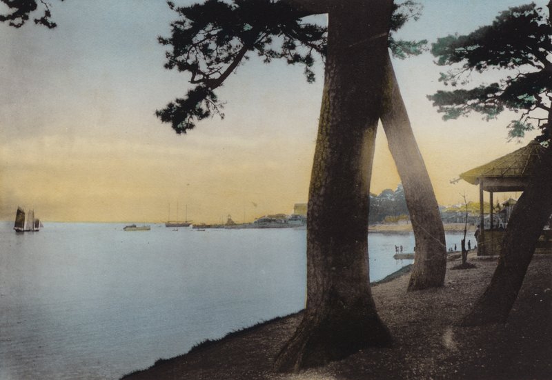 Japan, ca. 1912: Maiko nær Kobe (foto) af Photographer Japanese