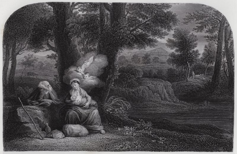 The Repose by the Waydani af Pier Francesco Mola
