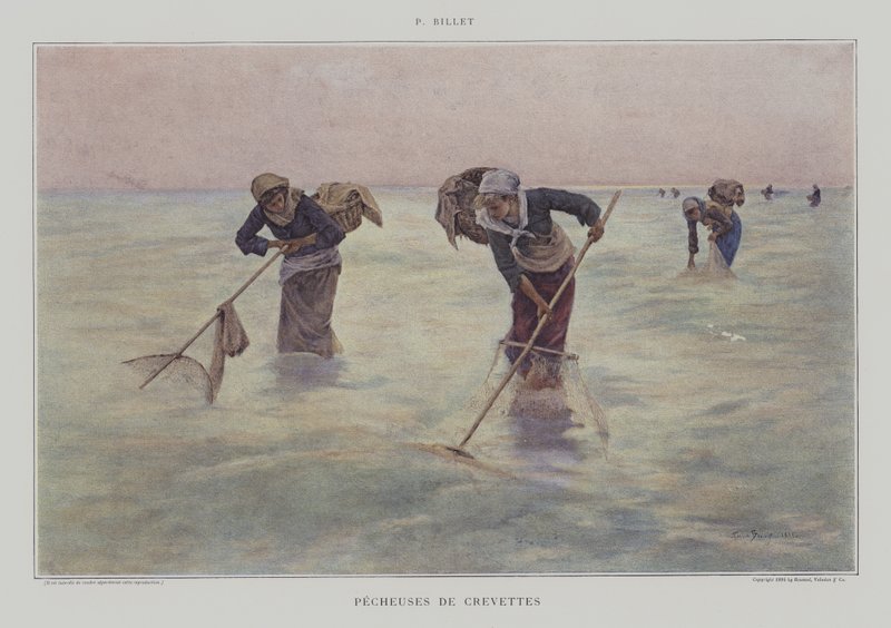 Rejefiskerkvinder af Pierre Celestin Billet