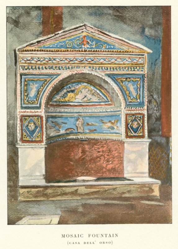 Mosaikfontæne, Casa Dell 