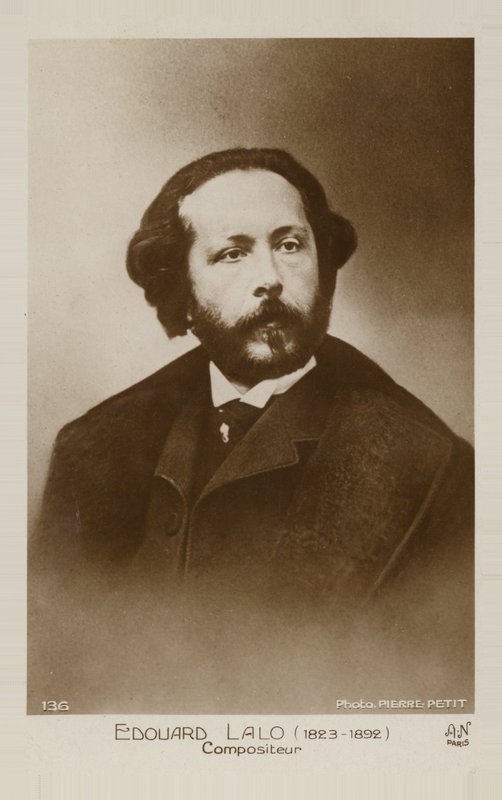 Portræt af Edouard Lalo af Pierre Petit