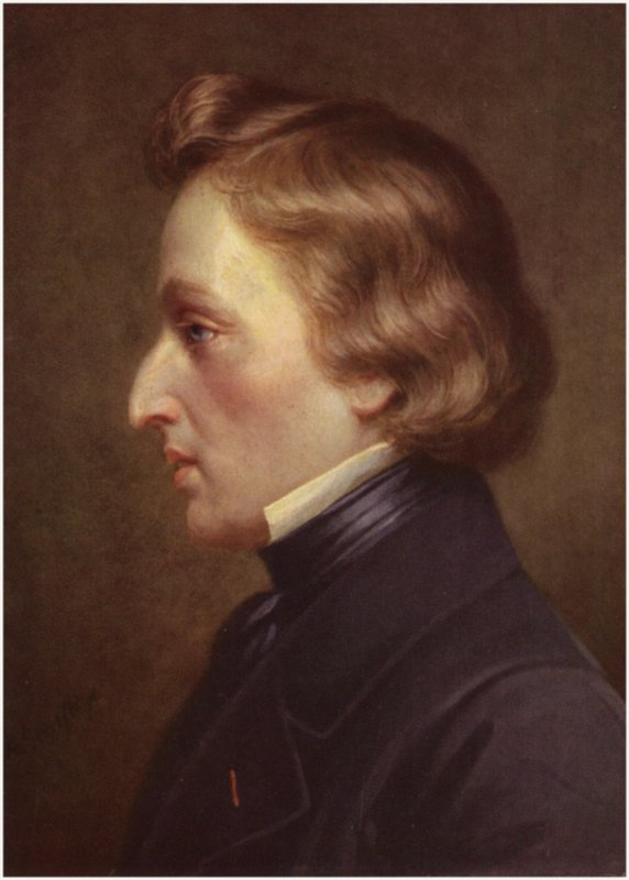 Portræt af Frederic Chopin af Polish School