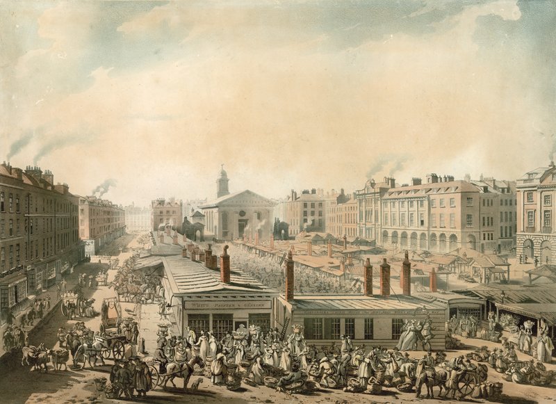 Covent Garden, London af Pugin and Rowlandson