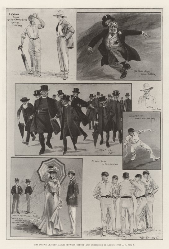 The Drawn Cricket Match mellem Oxford og Cambridge ved Lord