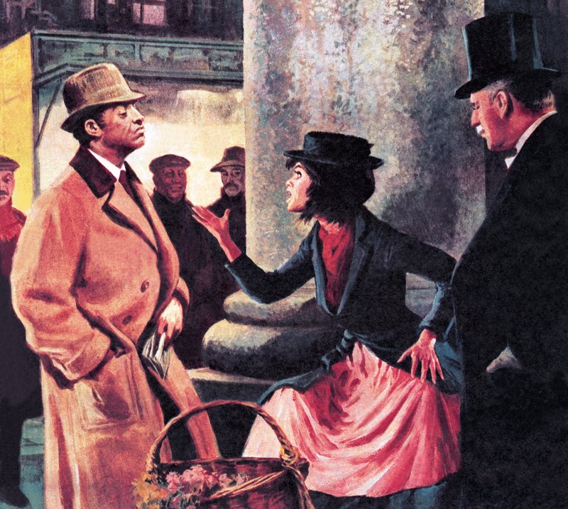 Professor Higgins og Eliza Doolittle af Ralph Bruce