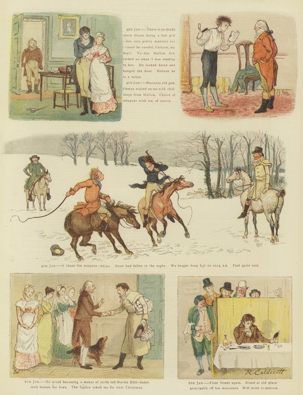 Mr Carlyons jul (chromolitho) af Randolph Caldecott