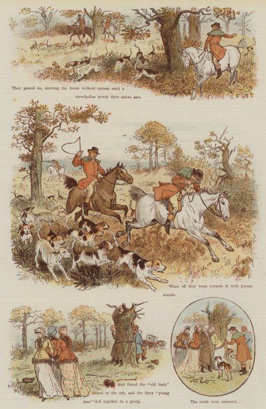 The Legend of the Laughing Oak (chromolitho) af Randolph Caldecott