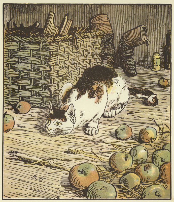 The House That Jack Built (farve litho) af Randolph Caldecott