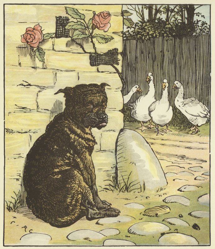 The House That Jack Built (farve litho) af Randolph Caldecott
