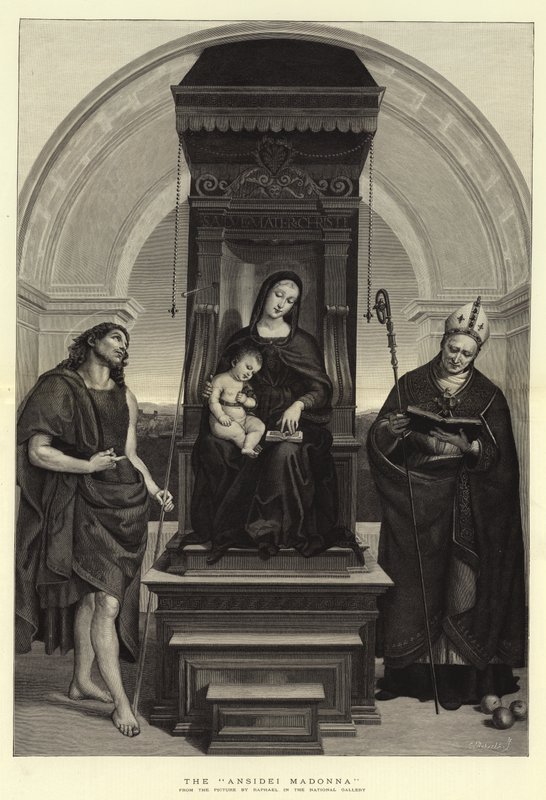 Ansidei-madonnaen af Raffaello Sanzio Raphael