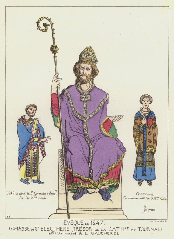 Biskop i 1247 af Raphael Jacquemin