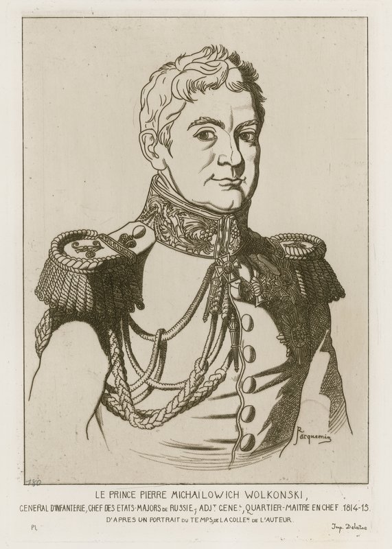 Prins Pierre Michailowich Wolkonski af Raphael Jacquemin