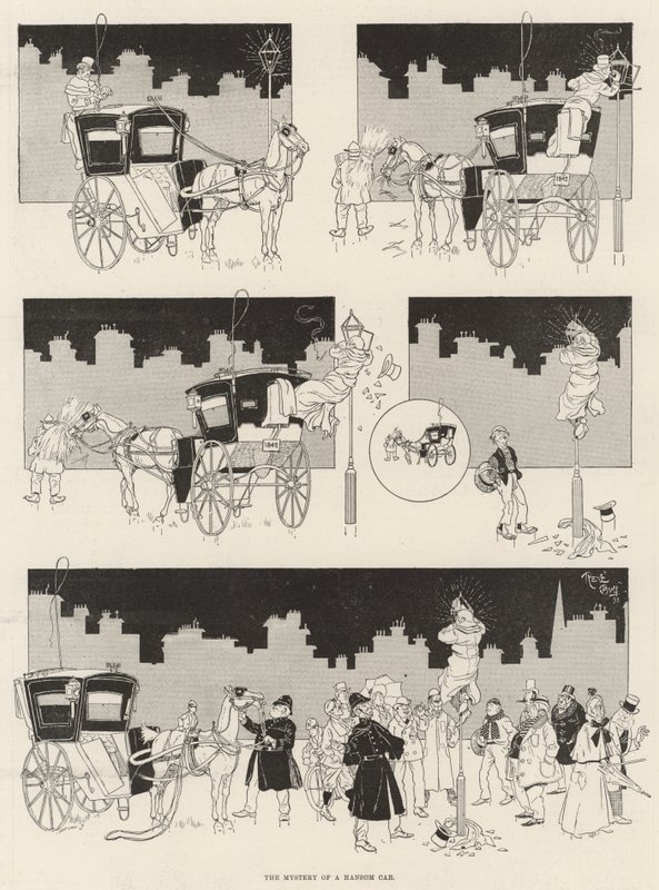 Mysteriet om en Hansom Cab af René Bull