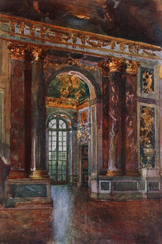 Buegang i spejlhallen, Versailles af Rene Binet