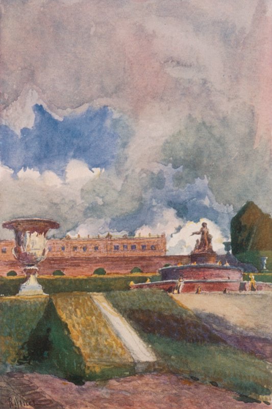 Latona-bassinet, Versailles af Rene Binet