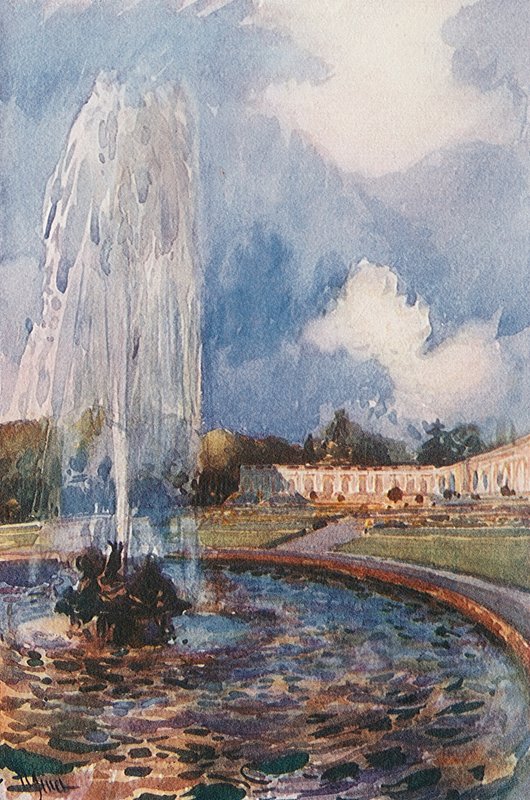 Springvand ved Grand Trianon, Versailles af Rene Binet