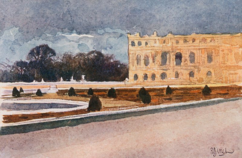 Palads fra det sydlige Parterre, Versailles af Rene Binet