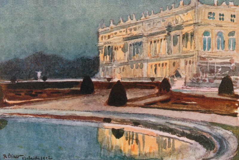 Palads fra det sydlige Parterre, Versailles af Rene Binet