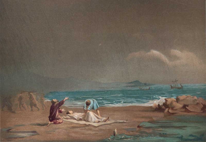 Plinius den Ældres død af Ricardo Marti