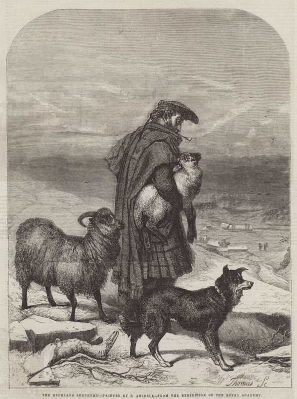 Highland Shepherd af Richard Ansdell