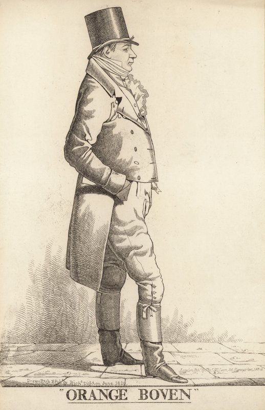 Sir John Hall; Orange Top af Richard Dighton