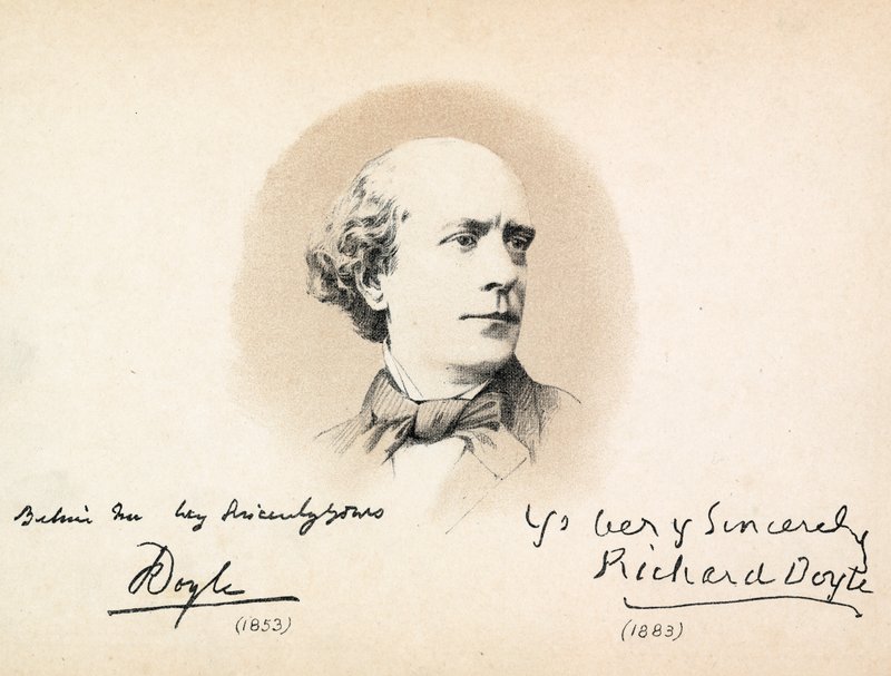 Portræt af Richard Doyle af Richard Doyle