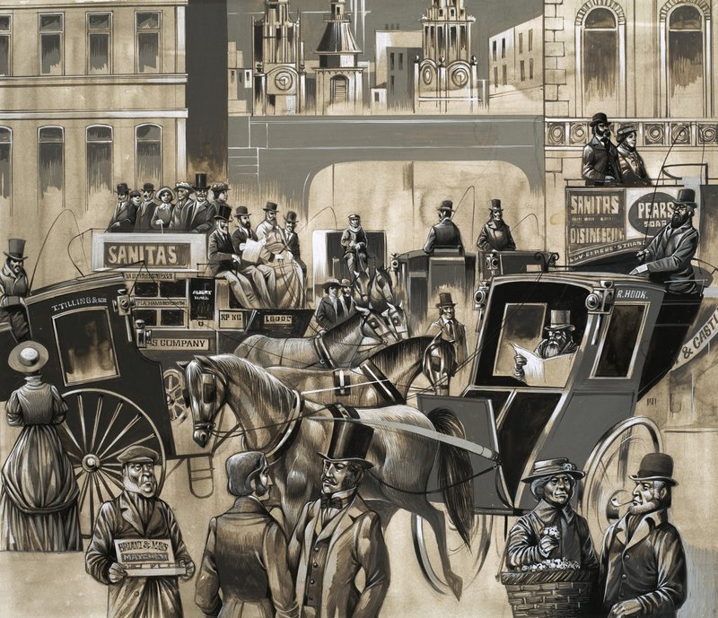 Victoriansk gadebillede af Richard Hook