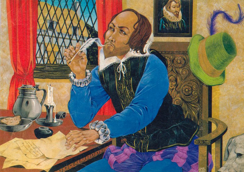 William Shakespeare skriver af Richard Hook
