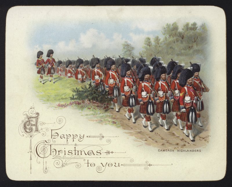 Cameron Highlanders (chromolitho) af Richard Simkin