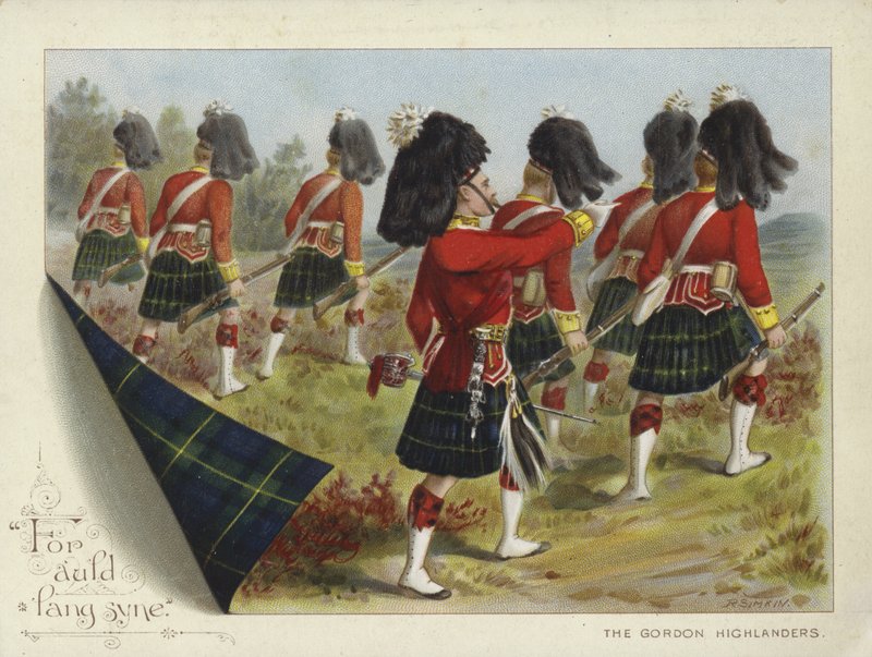 Gordon Highlanders (chromolitho) af Richard Simkin