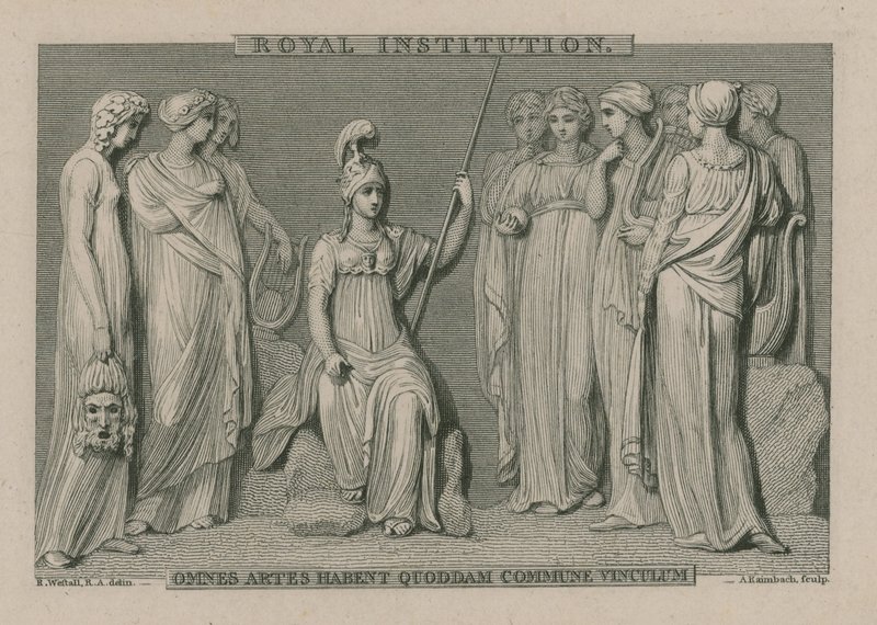 The Royal Institution, London af Richard Westall
