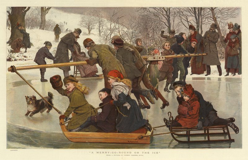 En Merry-Go-Round på isen af Robert Barnes