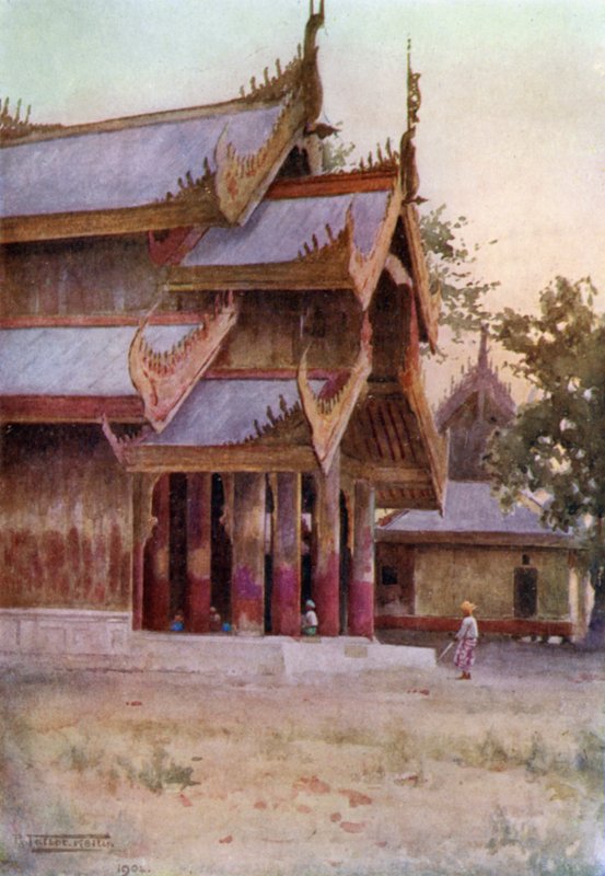 En portik af paladset, Mandalay af Robert George Talbot Kelly