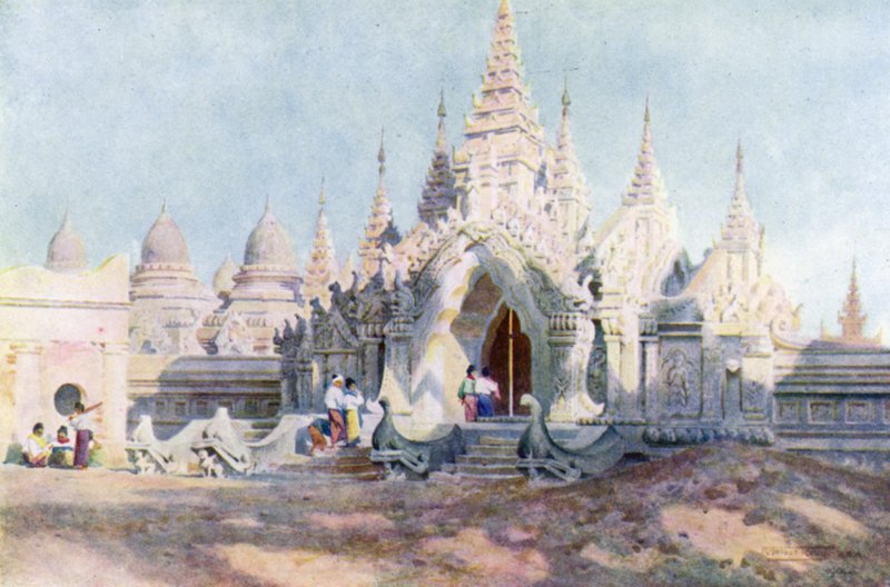 Indgang til Kuthodau, Mandalay af Robert George Talbot Kelly