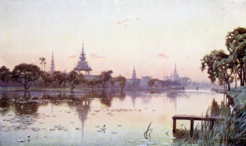Voldgraven ved Mandalay af Robert George Talbot Kelly
