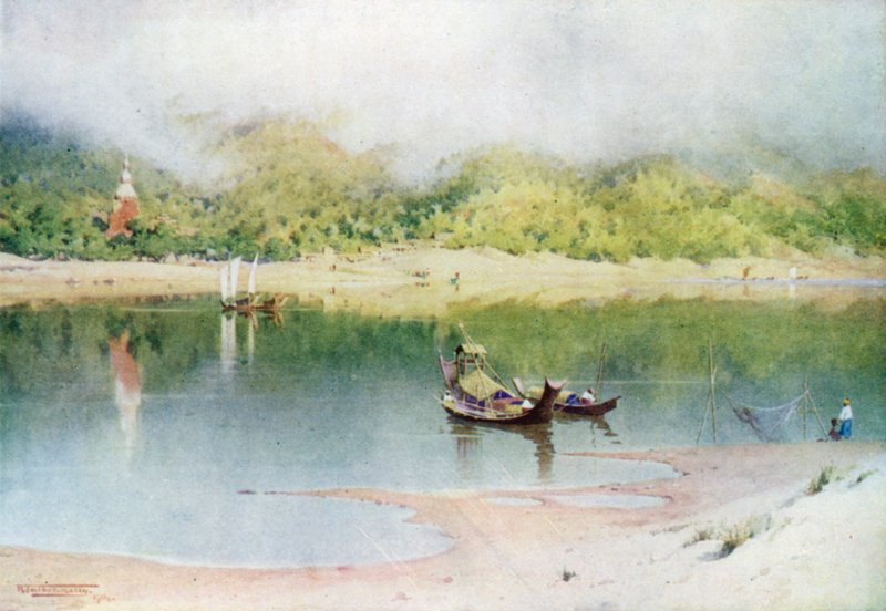 Floden ved Prome, Morning Mists stiger af Robert George Talbot Kelly