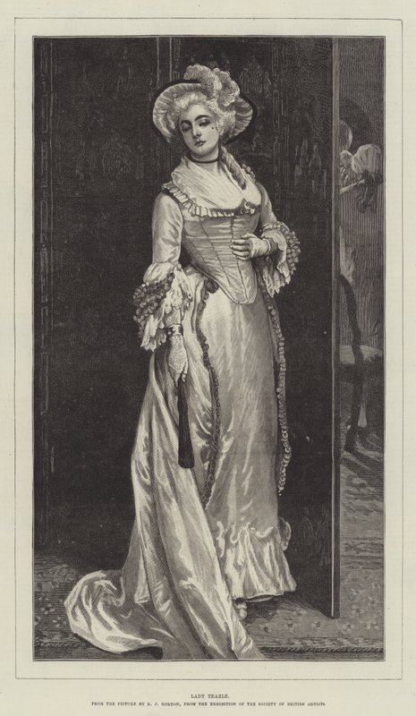 Lady Teazle af Robert James Gordon