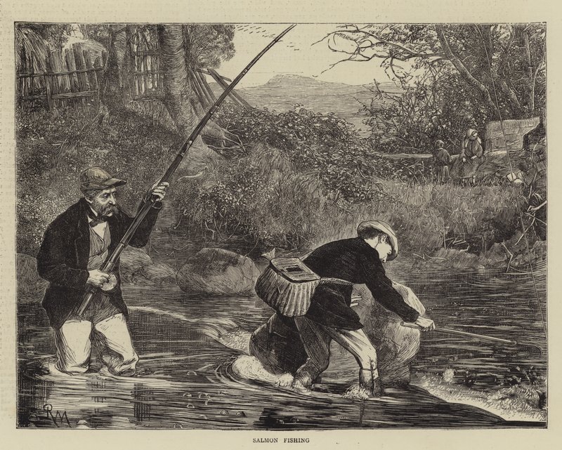 Laksefiskeri af Robert Walker Macbeth