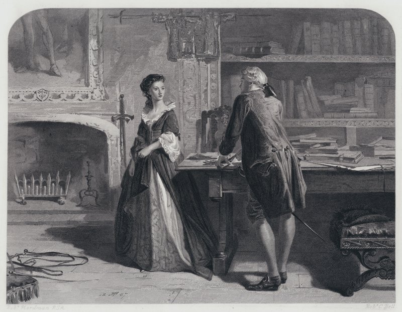 Illustration til Rob Roy (gravering) af Robert (after) Herdman
